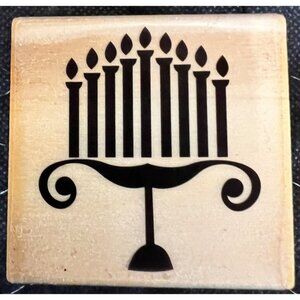 CraftSmart Menorah Rubber Stamp